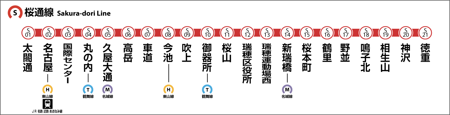 地下鉄 桜通 線 路線 図